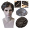 LLwear Toupee for men Human Hair and 0.03mm Super Thin Skin All V-looped Technology with 8x10 Inch Base Cap Hair Pieces Replacement system for men #230(Dark Brown with 30% Gray Hair)