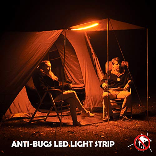 ALL-TOP Multi-Purpose Flexible LED Camping Light Strip (Amber Anti-Bugs)