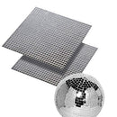 6 Sheets 3300pcs+ Small Silver Self-Adhesive Mirror Mosaic Tiles Mirror Real Glass Tiling Party DIY Decor 5mm x 5mm