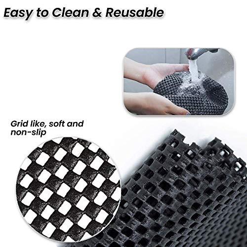 Zento Deals Car Roof Mat for Cargo Bag Mesh Rubber Mat for Car Roof Carrier Bag, Anti-Slip, Extra-Cushioning, Car Roof Padding, and Home Rubber Mat,Grip, Universal Usage,Car Roof Racks (1)