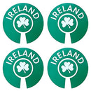 Acclaim Jumbo 6 cm Ireland Green White Lawn Bowls Identification Stickers Markers 2 Full Sets Of 4 Self Adhesive