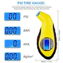 Digital Tyre Pressure Gauge Tire Gauge Car Accessories for Women & Men Pressure Check Tool for Car Truck Motocycle Bicycle Jeep TPG973 - Yellow