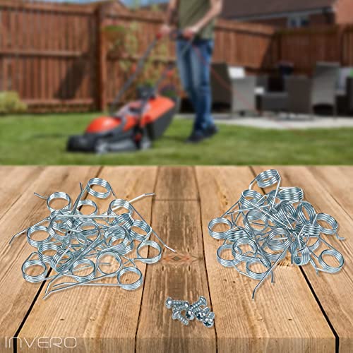 Invero Pack of 42 Replacement Lawnrake Metal Tines for Flymo Compact 340 3400 350 Scarifier Lawn Rake Tine Kit - Compatible Part FLY058