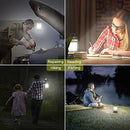 Camping Lantern, Outdoor Led Camping Lantern, Rechargeable Flashlights with 1000LM, 6 Modes, High Power Bank, IPX5 Waterproof Portable Emergency Camping Light for Fishing, Hiking, Reading