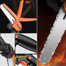 DanYee Mini Chainsaw 6 Inch 【1 Year Warranty】 Cordless Electric Handheld Chainsaw 21v Portable Battery Powered Chain Saws with Safety Lock, (2 batteries and 2 chains 0.7kg) (6 Inch Mini Chainsaw)