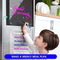 2 PCS 9"x13" Clear Weekly Meal Planner Magnetic Acrylic Board,Acrylic Magnetic Dry Erase Board for Fridge, Magnet Week Calendar for Refrigerator Includes 6 Colors Markers and Pen Container