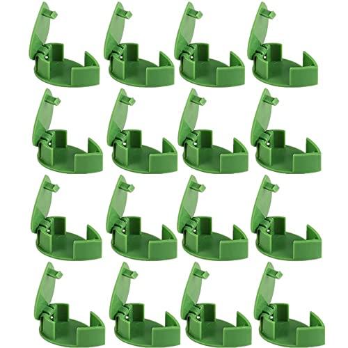 100Pcs Plant Climbing Wall Fixture Clips Climbing Plant Wall Clips Vine Clips for Climbing and Hanging Plants (Green)