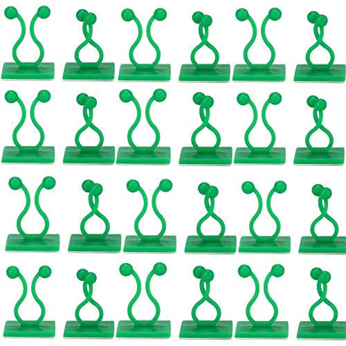 100Pcs Plant Climbing Wall Fixture Clips Vine Clips for Climbing and Hanging Plants (Green)