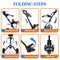 SereneLife 2 Wheel Golf Push Cart - Lightweight Folding Walking Push Cart Roller Golf Bag Holder Upper/Lower Bracket w/Elastic Strap, Bag Storage Holder SLGZX3