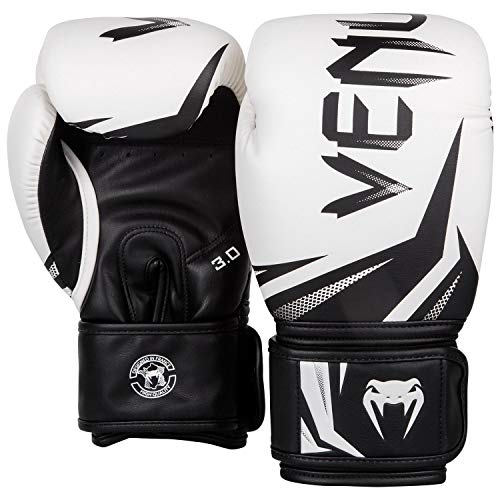 Venum Challenger 3.0 Boxing Gloves - 16oz, White/Black, 16 oz