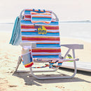 TommyBahama 5-Position Backpack Beach Chair Beach Umbrella (Orange Stripes)