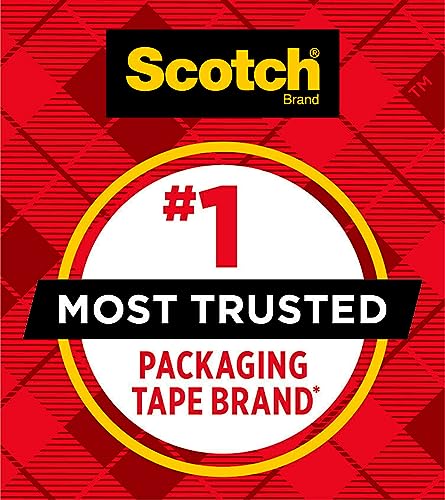 Scotch Heavy Duty Shipping Packaging Tape, 1.88 Inches x 38.2 Yards, 3 Rolls (3850-S3)