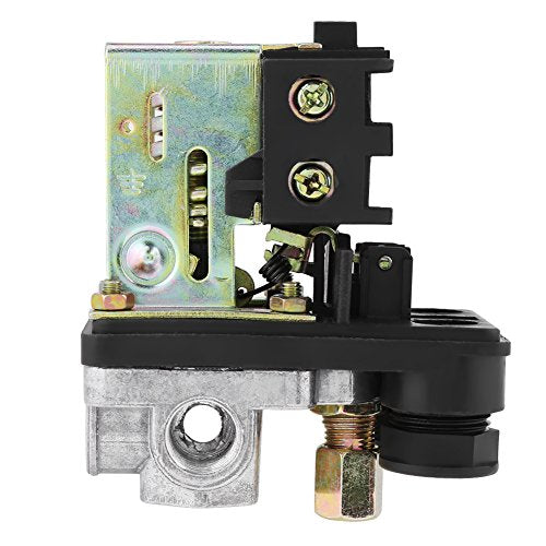 Air Compressor Switch, Heavy Duty 240V 16A Four Port Air Compressor Pressure Switch Control 90PSI -120PSI, Air-Compressor Accessories