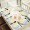 96 Pcs Rainbow Birthday Party Plates and Napkins Supplies Set Colorful Rainbow Party Disposable Paper Plates Tableware Kit Decorations Favors for Birthday Party Baby Shower for 24 Guests