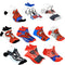 Marvel Spider-man Socks for Boys, 10 Pairs Low Cut Socks for Boys Ages 3-9, Red, One size