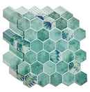 10-Sheet Kitchen Backsplash Peel and Stick Tile Thicker Version Vinyl 3D Hexagon Marble Tiles Stick on Wall 12" x 12"