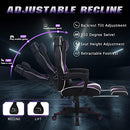 Zeanus Gaming Chair for Adults Purple Gaming Chairs Reclining Computer Chair with Footrest for Heavy People Gamer Chair with Massage Ergonomic PC Gaming Chair Racing Chair for Gaming Big and Tall