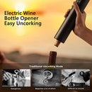 Yamdrok Electric Wine Bottle Opener, Automatic Wine Corkscrew Opener for Home Kitchen Party Bar, Battery Operated Cordless One-Click Button Reusable Easy to Use, Best Choice for Wine Lovers