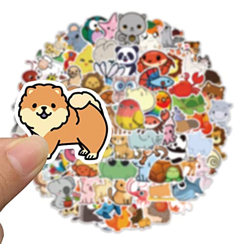 Wimarn 200Pcs Animal Stickers for Kids, Vinyl Cute Stickers, Laptop Stickers for Water Bottles Skateboard, Waterproof Stickers for Teens Girls&Boys