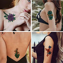 36 Sheets Flowers Temporary Tattoos Stickers,Waterproof Body Art Fake Tattoos for Women and Girls