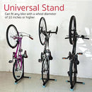 Bicycle Floor Stand, Portable and Stationary Space-Saving Rack with Adjustable Height, Freestanding Indoor Bike Storage Rack for Garage or Apartment