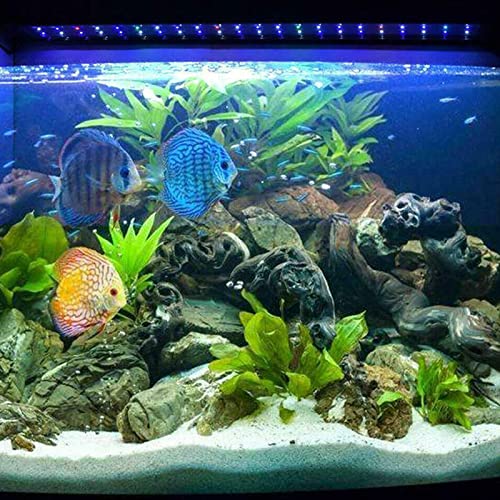 40 60 90cm Aquarium Light Lighting Bar Full Spectrum Plant Fish Tank Lamp Dimmable 5730 LED with Time Extendable Brackets for Saltwater Freshwater Planted Tank (90cm)