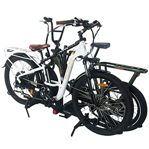 Hollywood Racks Sport Rider 2" Hitch Bike Rack, Carries 2 Bikes up to 80 lbs Each for Standard, Fat Tire and Electric Bicycles - Heavy Duty, Foldable Ebike Rack for Car, Truck, RV and SUV