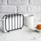 Napkin Holder, Modern Metal Black Napkin Holder for Kitchen, Countertops & Outdoor Tables - Napkin Holder for Table - Suitable for All Dining Room Decors Napkin Holders For Paper Napkins - (Black)