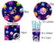YimaiX Space Party Supplies, Space Party Disposable Tableware Paper Plates Napkins Straws for Space Astronaut Outer Galaxy Theme Birthday Party Decoration Serves 16 Guests