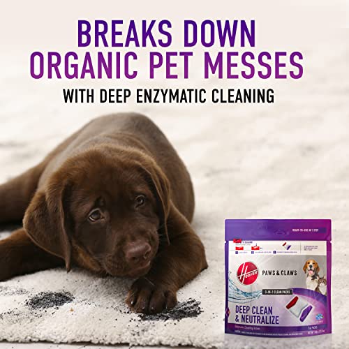 Hoover Paws & Claws Clean Packs, Solutions for Carpet Cleaning Machines, AH37001, White