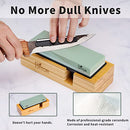 BRITOR Whetstone Sharpening Stone,4 Side Grit 400/1000 3000/8000 Grit,Knife Sharpener Stone with Non-Slip Rubber Stone Holder,Flattening Stone,Leather Strop,Honing Guide, Cut Resistant Gloves