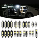 23Pcs Car LED Interior Light Bulb,Universal Canbus Error Free LED Bulbs Kit for Car Interior Dome Map Door Courtesy License Plate Lights BA9S Canbus T10 C5W Xenon-White