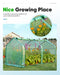 Quictent Updated Super Large Zipper Doors Mini Greenhouse Portable Cloche Green House 71WX 36D X 36H