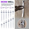 Swpeet 86Pcs 6 Sizes Alloy Steel Concrete Anchors Assortment, Hammer Drive Nail Set, 1/4" Diameter, Approx 1-3/16" 1-9/16" 2" 2-3/8" 2-3/4" 3-2/13" Length, with Drill Bit Approx 1/4" for Concrete