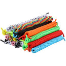 WILLBOND 12 Pairs No Tie Curly Shoelaces Elastic Shoe Lace in Solid Color for Kids and Adults, Multi Color, Medium