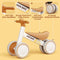 FAYDUDU Baby Balance Bike 2 Year Old Boy Girl 12-24 Months Toddler Bike Toys Infant Bike No Pedal 4 Wheels First Bike Kids Present Bike for 1 2 Year Old Toddler Walker Birthday Gift (Brown)