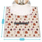 Baby Splat Mat for Under High Chair, 51 x 51 Inch Boho Splash Mat, Waterproof and Washable Spill Mat, Anti-Slip Floor Protector for Arts, Crafts, Playtime - Rainbow