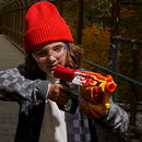 Nerf Mega CycloneShock Toy Blaster, Hotrod Color Style, 6-Dart Drum, 6 Nerf AccuStrike Mega Darts, Easy Priming (Amazon Exclusive)