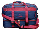 Acclaim Beadnell Deluxe Maxi Double Decker Four Bowls Bag Level Green Lawn Flat Short Mat Indoor & Outdoor Bowling Bag (Navy Blue/Burgundy)