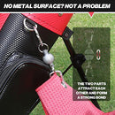 Handy Picks Magnetic Clip for Golf Towel, Unique Mini Metal Golf Ball Design, Removable Industrial Strength Magnet for Strong Hold to Golf Cart n Clubs, Gift for Golf Lovers