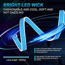 1.5m Led Strip Lights for Car Hood Universal Engine Hood Guide Decorative Light Bar 12V Flexible Headlight Waterproof Daytime Running Light Strip 1pcs (Ice Blue)