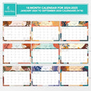 18 Months Desk Calendar - Desk Calendars 2024-2025, Desktop Calendar 2024, Desk Calendars, Desk Calender, Desk Calander for Desk Pad Calendar, Office Desk Calendar Pad, Monthly Desk Calendar