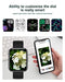 LIGE Smart Watch for Men Bluetooth Call Answering,1.69'' HD DIY Fitness Tracker with 24/7 Heart Rate Sleep Monitor Step Counter, 5ATM Waterproof Men's Smart Watches for Android iOS Black