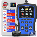 UDIAG CR800 2 in 1 OBD2 Scanner Battery Tester, All OBD2 Function Code Reader, Car Engine Fault Code Reader Scan Tool, 6V 12V 100-2000 CCA Battery Charging Cranking Test EVAP Live Data