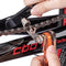 Bike Multitool - Bike Chain Tool/Torx/Hex/Screwdriver - Bicycle Multitool Kit Compact and Lightweight Repair Tools for Road and Mountain Bikes (Orange)