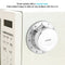 Mechanical Kitchen Timer 60 Minute Timing with Magnet Backing Loud Alarm Stainless Steel Body Mechanical Timer Home Cooking Baking Timer Silver(Silver)
