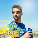 Flux BOWRIDER Active LifestylesSunglasses for Men and Women UV400 Protection, Anti-Slip, Lightweight (Matte Titanium Brown, Brown Mirror)