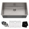 Kraus KHU100-32 32-inch 16 Gauge Undermount Single Bowl Stainless Steel Kitchen Sink