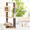 Advwin 110CM Cat Tree Cat Scratching Tree Post Scratcher Pole Condo Gym Furniture, Sturdy Scratching Posts, and Removable Soft Perches Beige