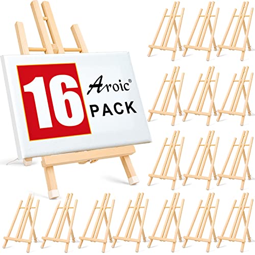 Meeden 12 Pack 20 Inch Tabletop Easels, Beech Wood Display Easel, Easel  Stand For Painting,Tripod, Painting Party Easel, Kids Student Desktop Easel  For Painting, Portable Canvas,Sign Holder